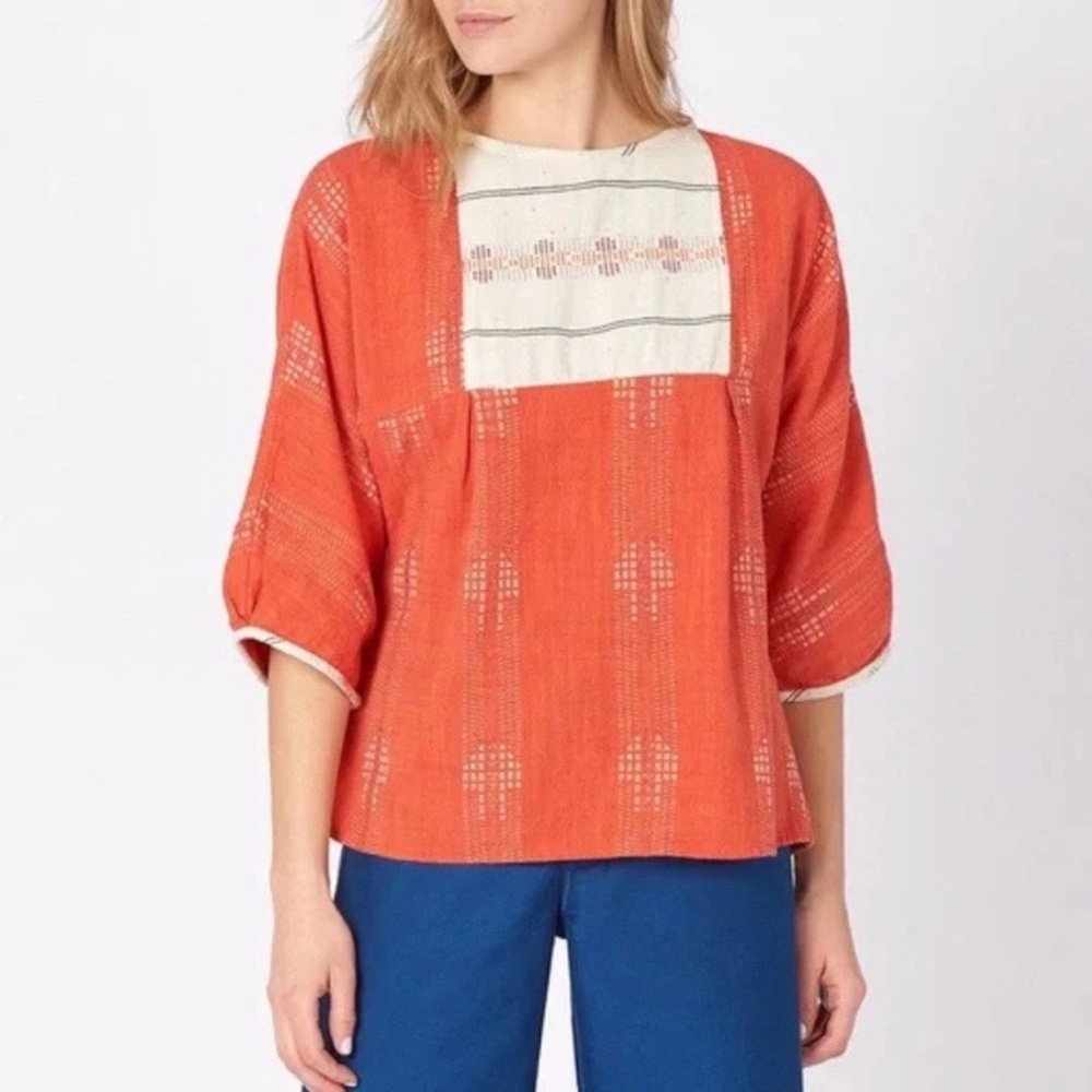 Ace & Jig popham pullover orange top